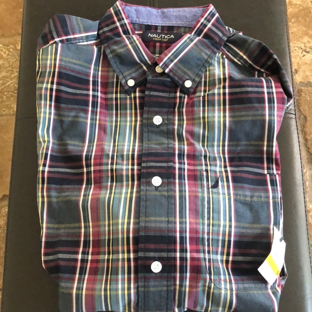 SZ-S mens long sleeve cotton button down shirt